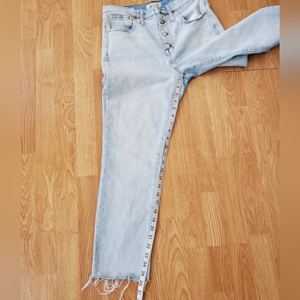 🔆 MADEWELL 🔆 The High-Rise Slim Button Front Boyfriend Jean - [size 27x26] - Picture 10 of 14